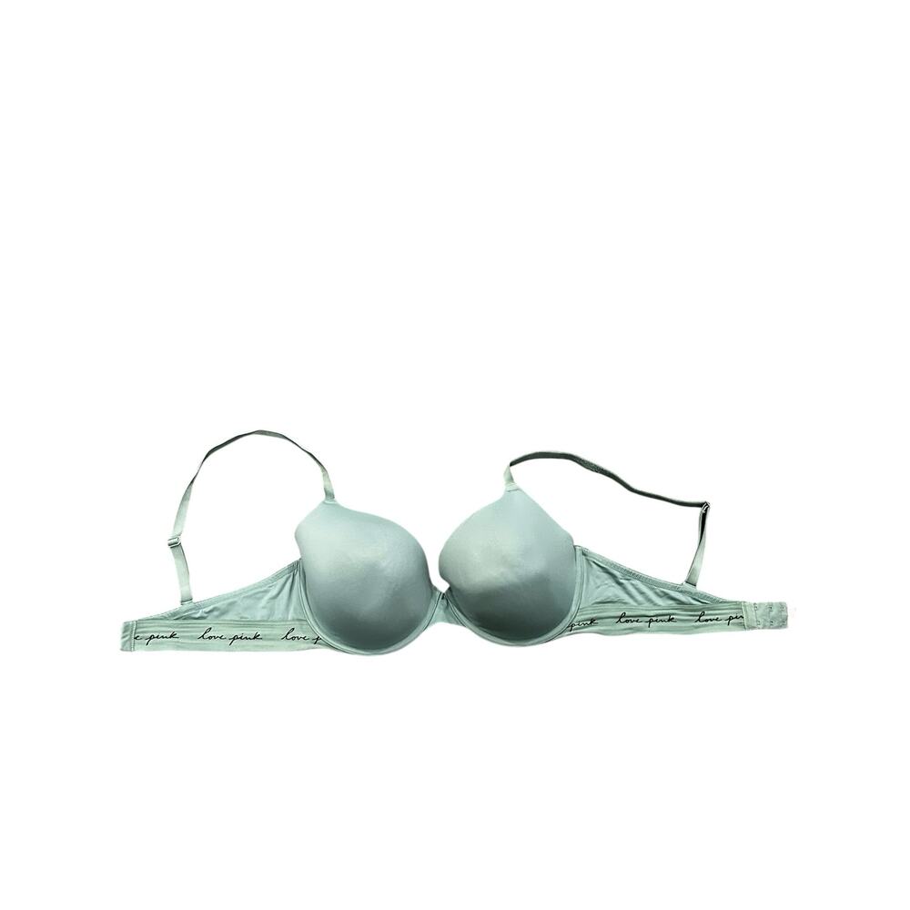 Victoria’s Secret Pink Light Pastel Green “Love Pink” T-Shirt Bra 36DD